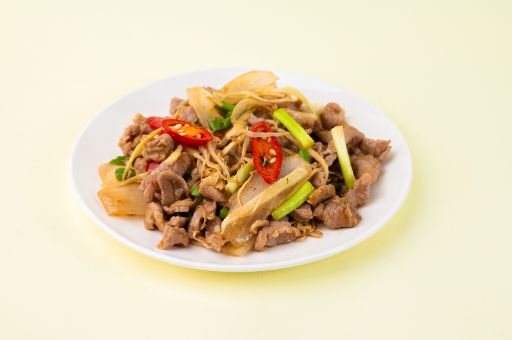 Stir-fry Ginger (Beef|Pork|Fish|Frog|Chicken)